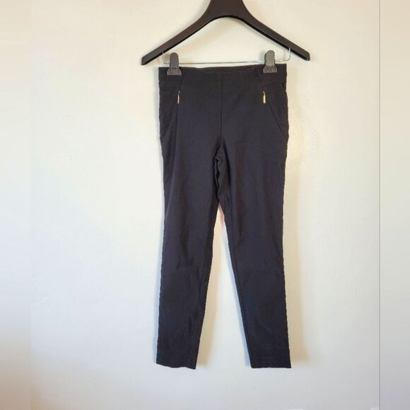 Anne Klein Black Dress Pants Slacks Tapered Leg Uniform Office School Small - Picture 1 of 8
